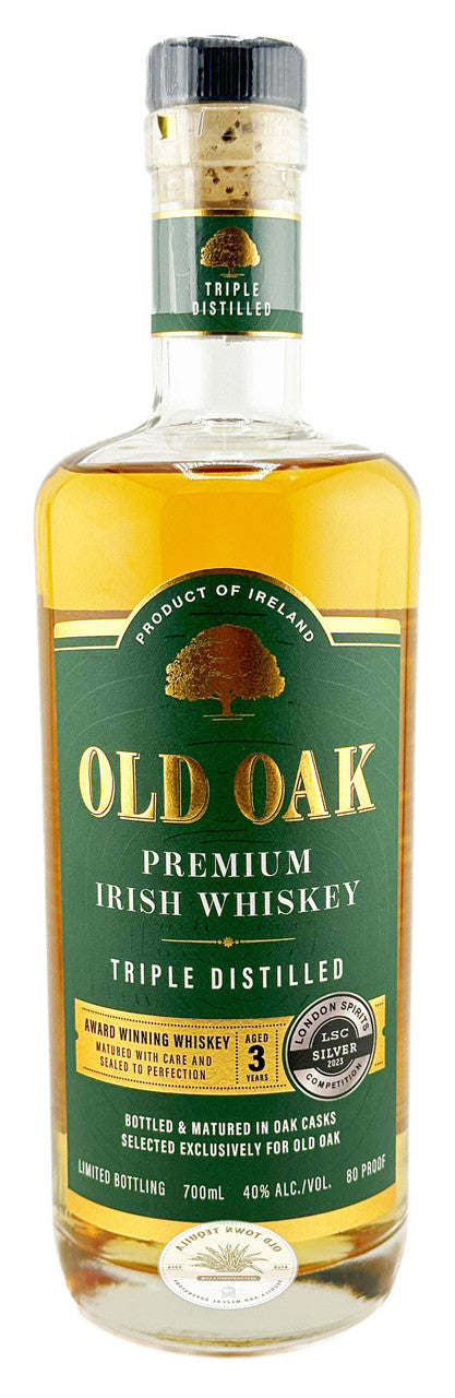 Old Oak Premium Irish Whiskey Triple Distilled 3 year 700 ml