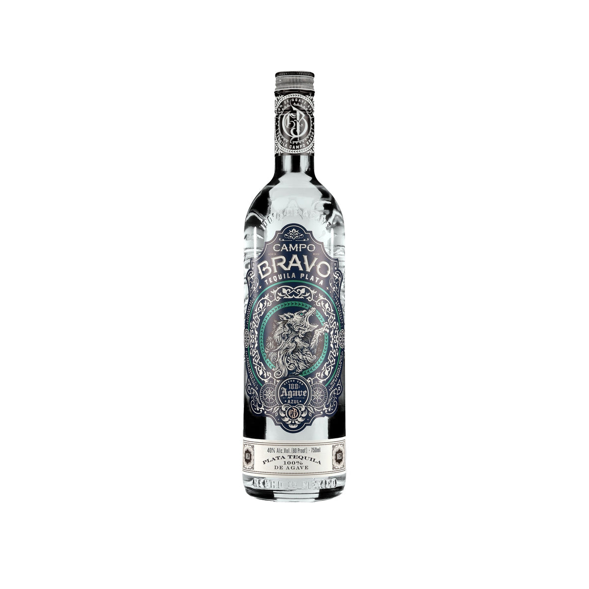 Campo Bravo Tequila Plata 750ml bottle
