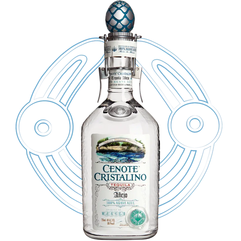 Cenote Cristalino Anejo Tequila 750ml bottle