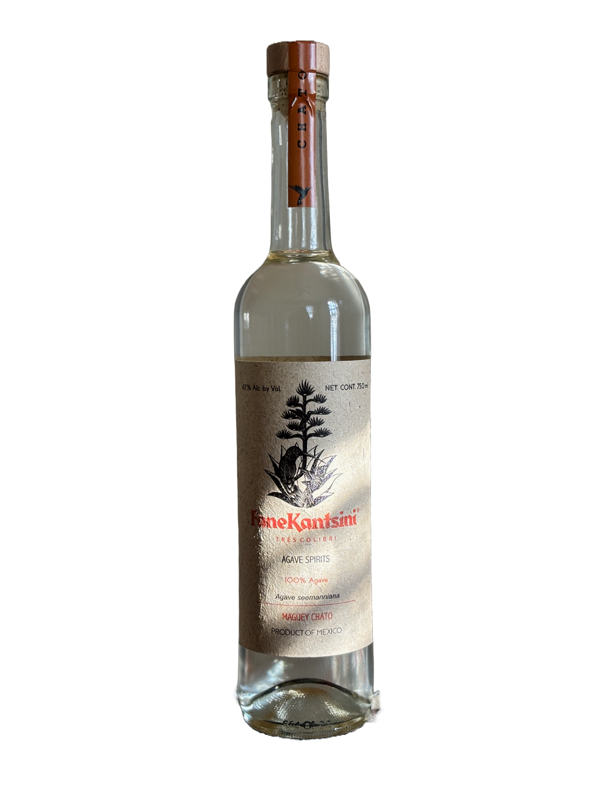 FaneKantsini Chato Agave 750ml mezcal bottle