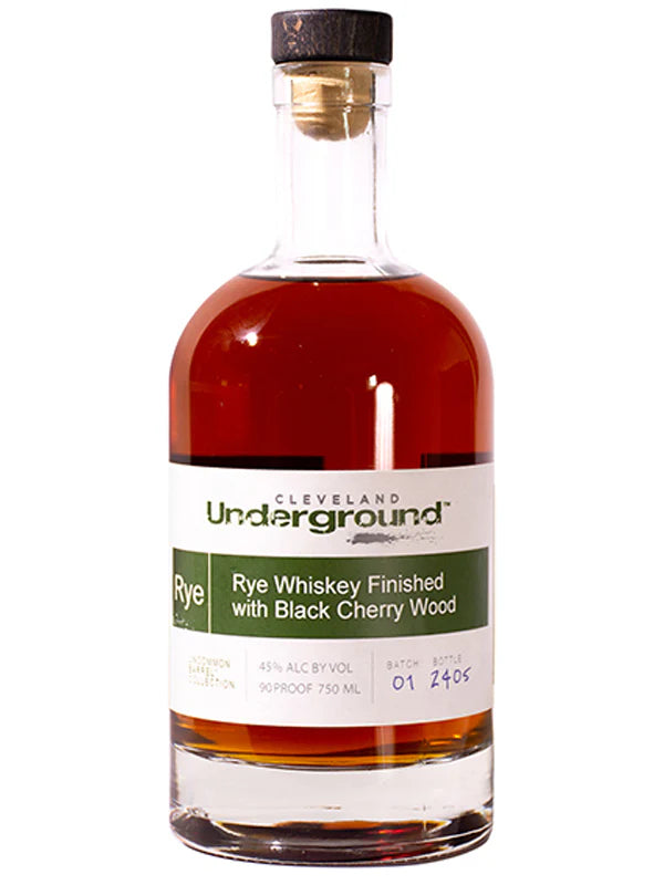 Cleveland Underground Black Cherry Wood Rye Whiskey 750ml