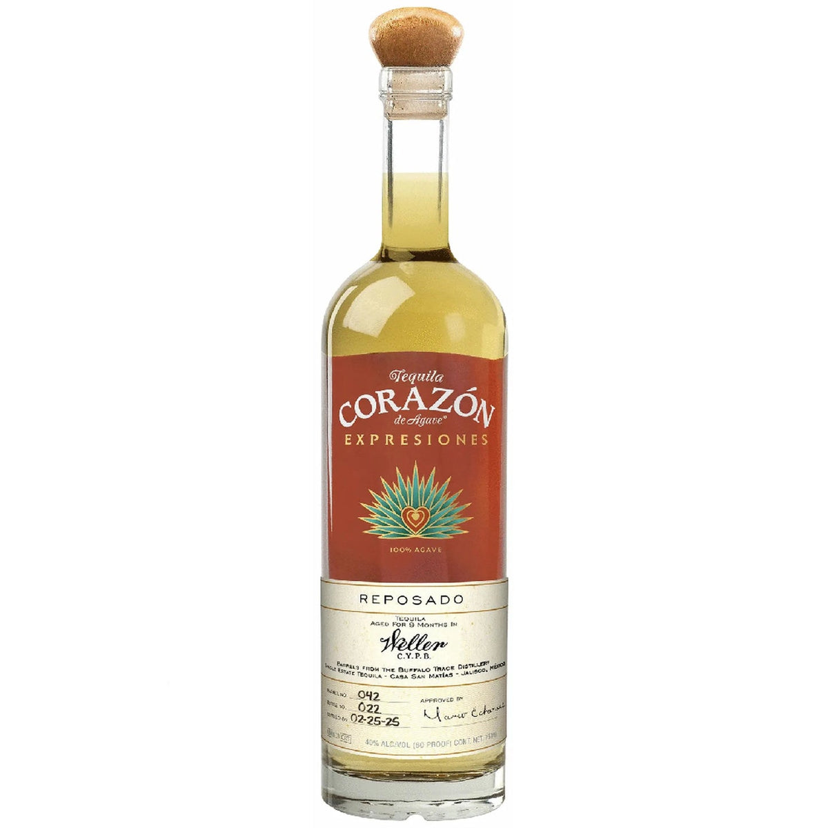Tequila Corazon Expresiones Weller CYPB Reposado 750 ml