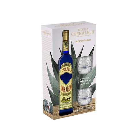 Corralejo Reposado with 2 glasses gift set 750ml