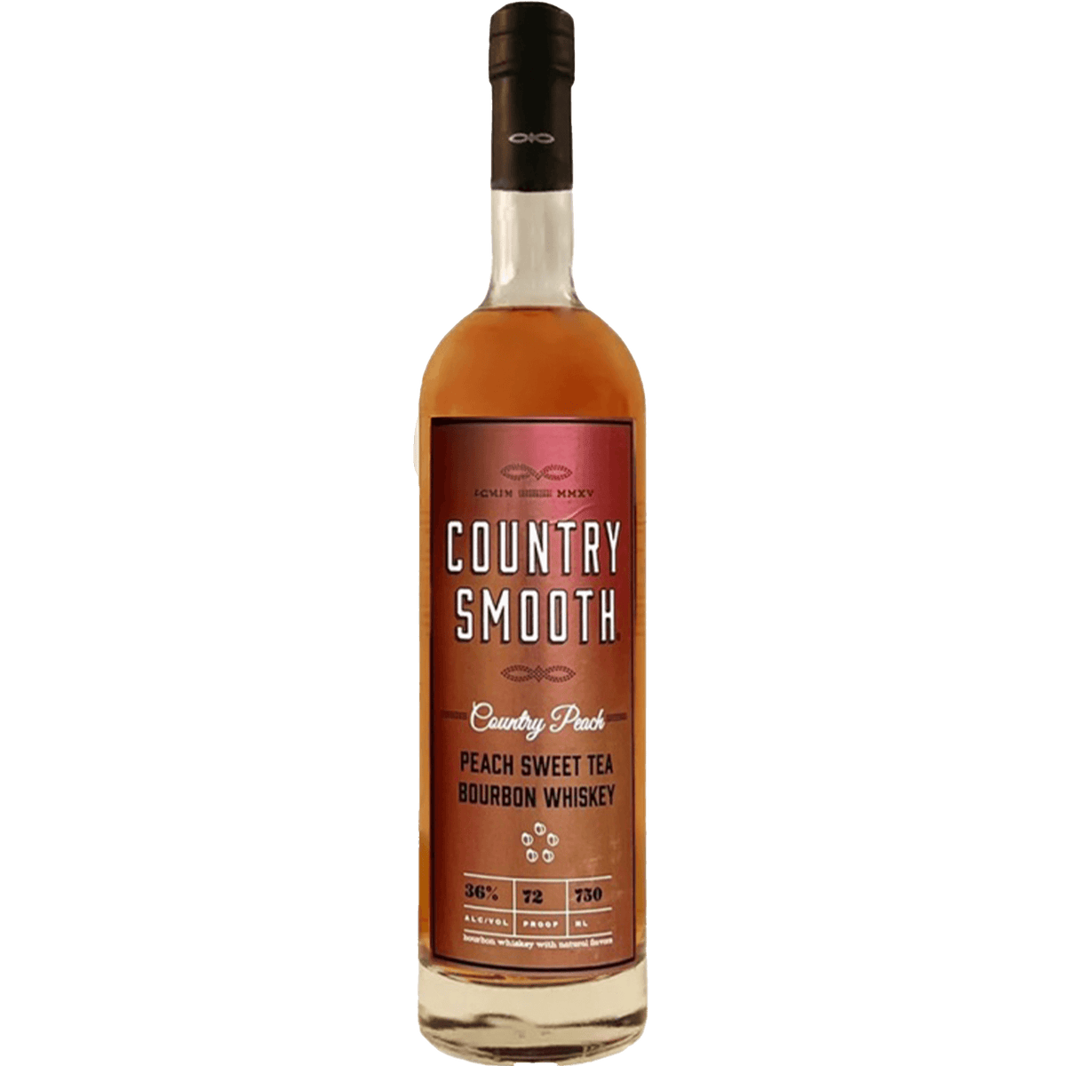 Country Smooth Country Peach Sweet Tea Bourbon Whiskey 750 ML bottle