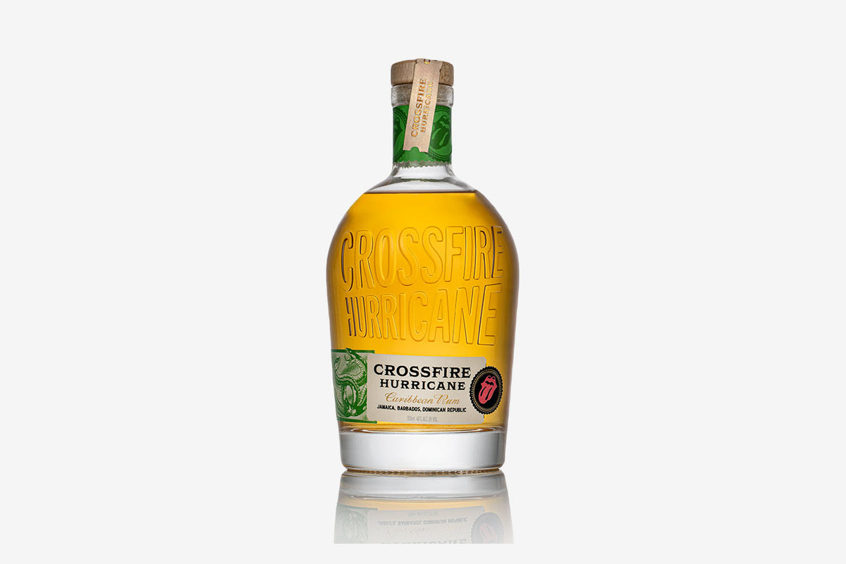 Crossfire Hurricane Rolling Stones Caribbean Rum 700ml bottle