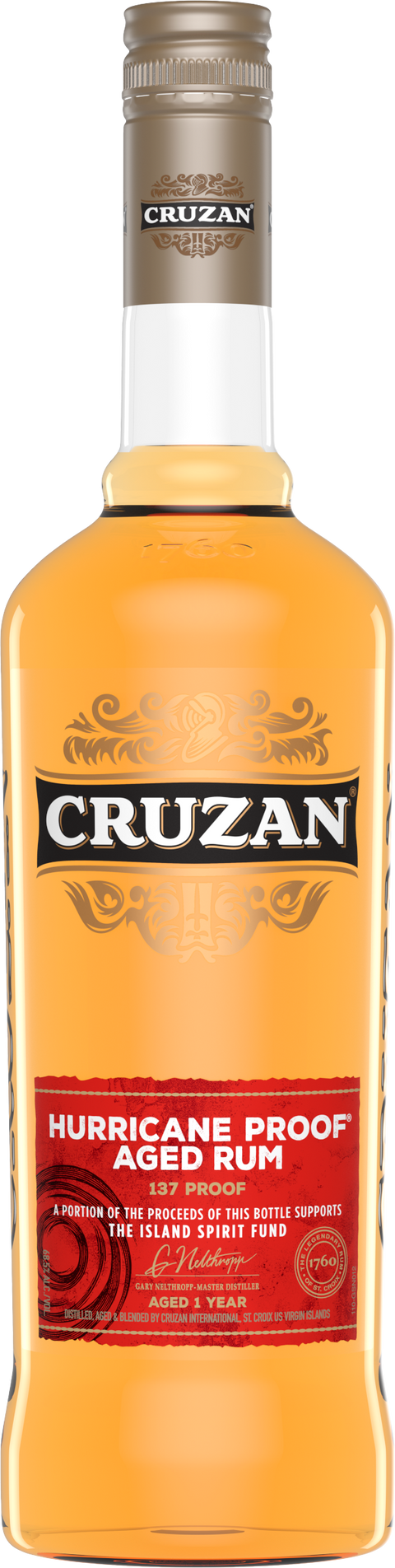 Cruzan Hurricane Proof Aged Rum 750 ml