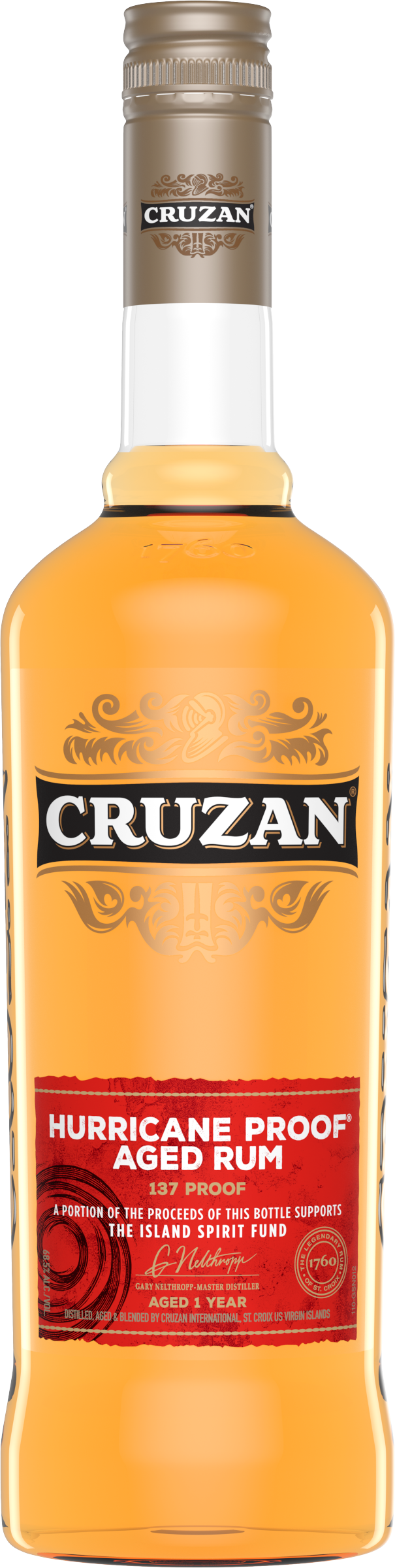 Cruzan Hurricane Proof Aged Rum 750 ml
