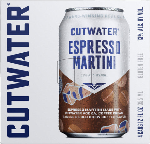 Cutwater Spirits Espresso Martini 4x355ml cans