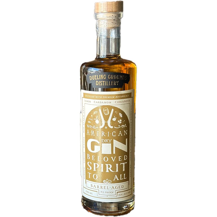 Dueling Grounds Distillery Barrel Aged American Dry Gin 750ml bottle