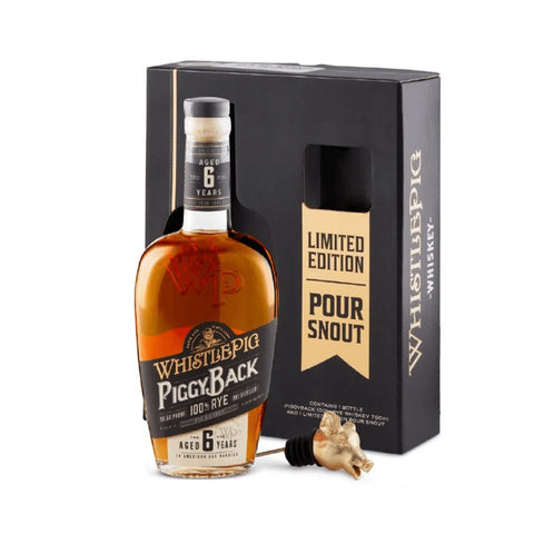 WhistlePig Piggyback Rye+ Spout 6 year 750ml Gift Pack