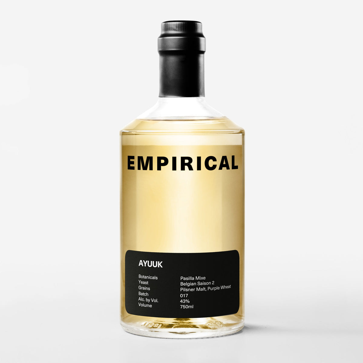 Empirical Ayuuk bottle, Pasilla Mixe chili spirit