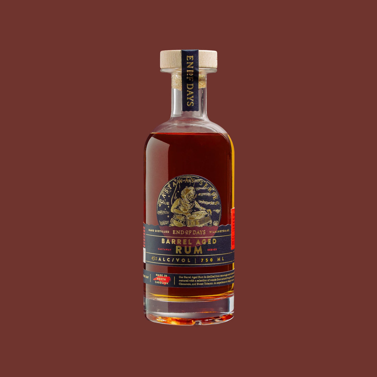 End of Days Castaway Series Barrel Rum 750ml bottle