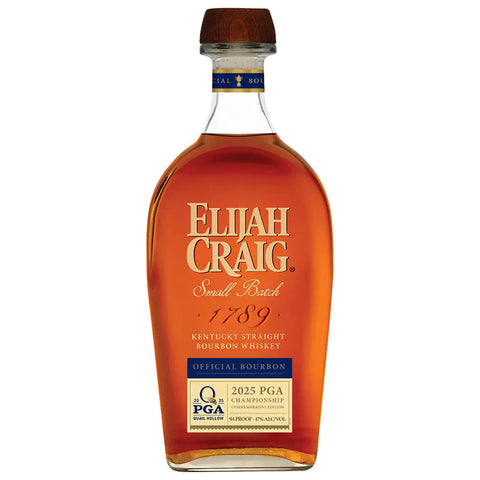 Elijah Craig Official Bourbon PGA Quail Hollow 2025 Championship Small Bath Kentucky Straight 750 ML