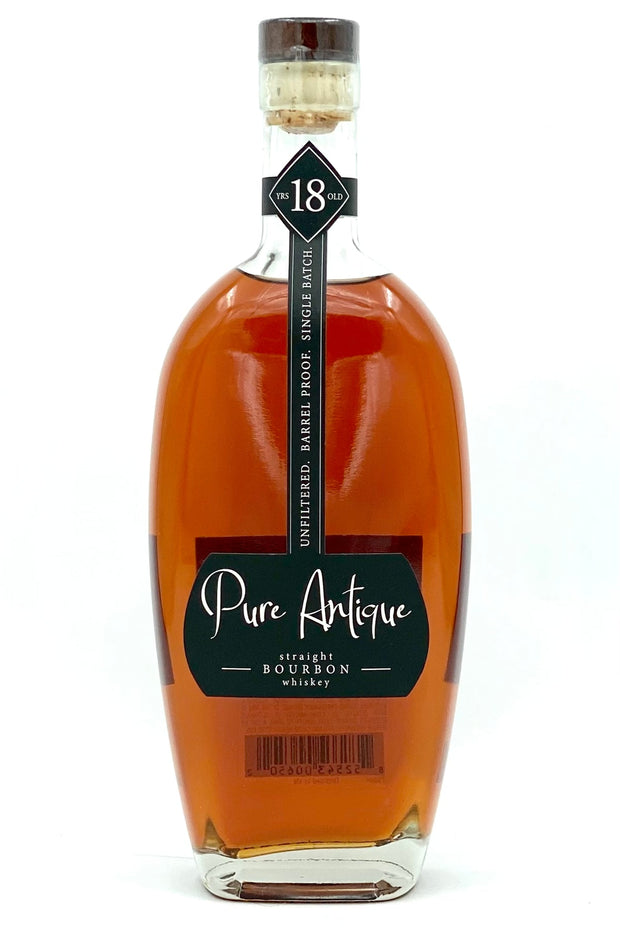 Pure Antique Straight Bourbon Whiskey Unfiltered Barrel Proof Single Batch 18 year 750 ml