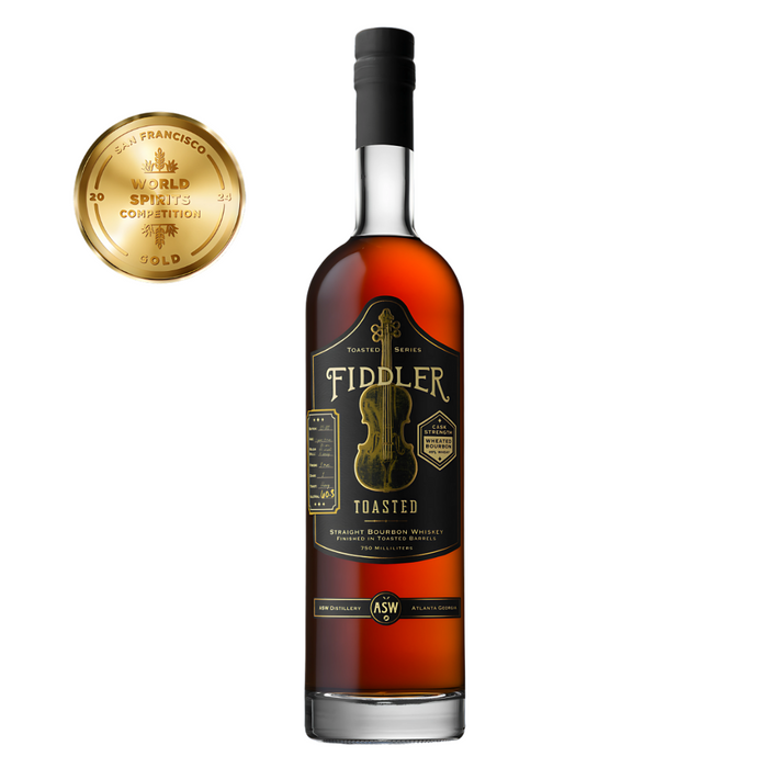 Fiddler Toasted Wheat Straight Bourbon Whiskey Cask Strength 750ml bottle