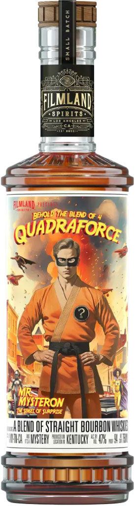 Filmland Spirits Quadraforce Straight Bourbon Whiskey 750ml bottle