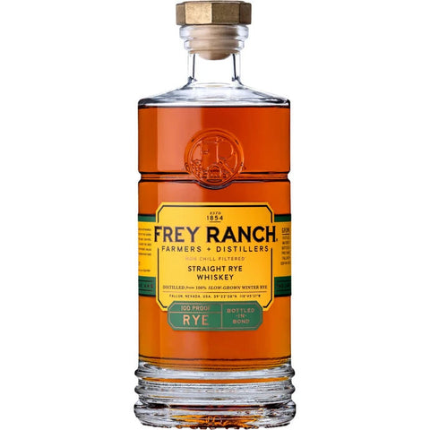 Frey Ranch estate-distilled Bottled in Bond straight rye whiskey 100 proof 750ml