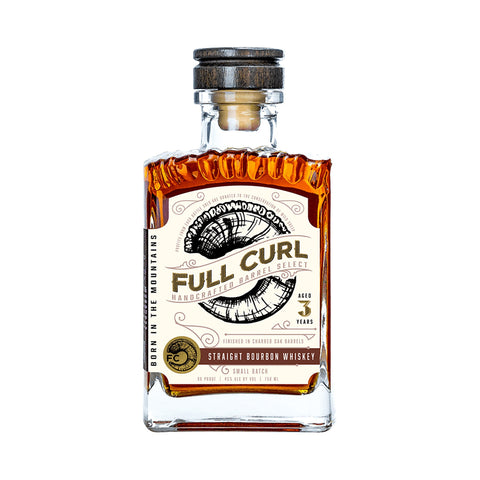 Full Curl Straight Bourbon Whiskey Small Batch 3 Year 750ml bottle