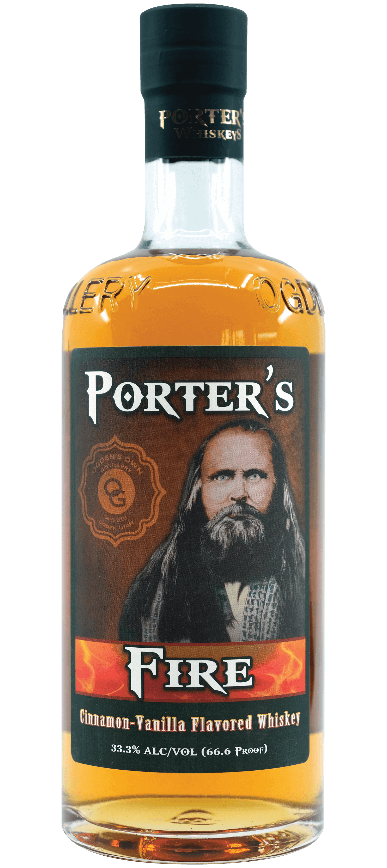 Porter's Fire Cinnamon-Vanilla Flavored Whiskey 750ml bottle