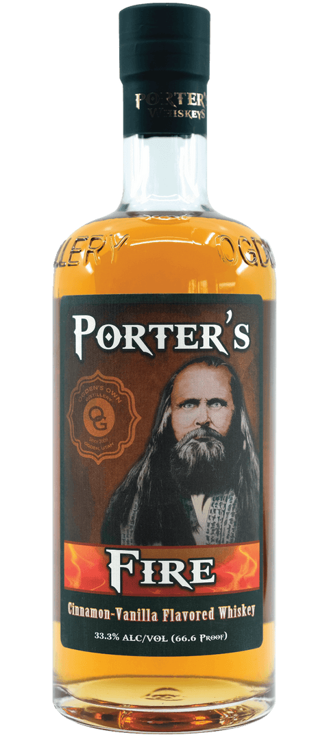 Porter's Fire Cinnamon-Vanilla Flavored Whiskey 750ml bottle