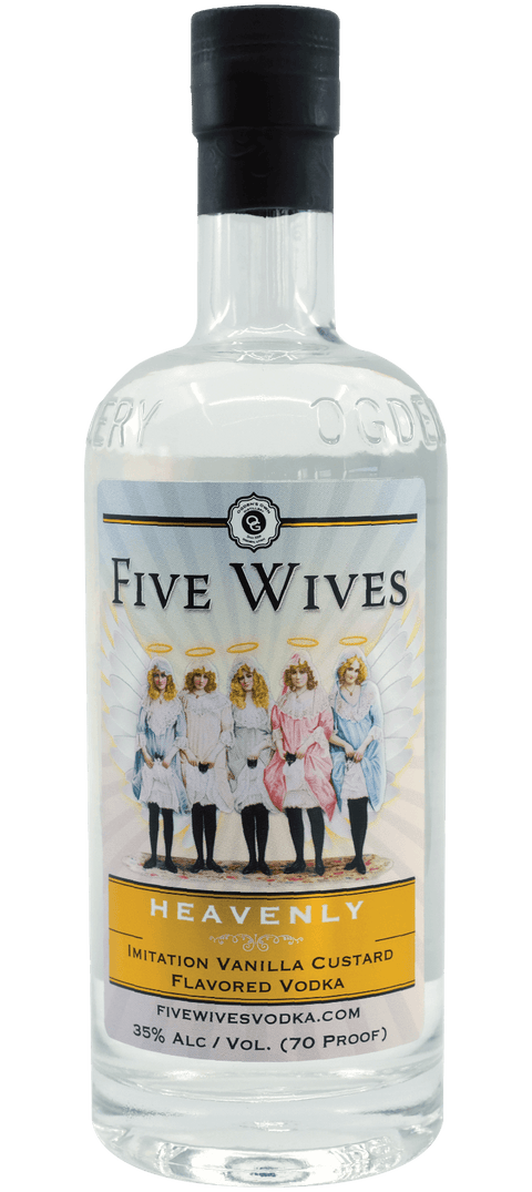 Five Wives Heavenly Vanilla Custard Flavored Vodka 750ml bottle