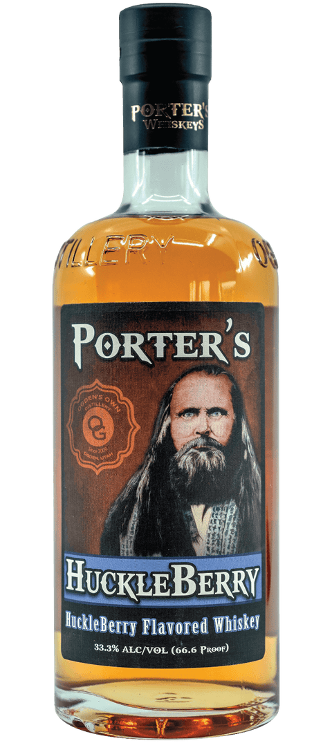 Porter's Huckleberry Flavored Whiskey 750ml bottle