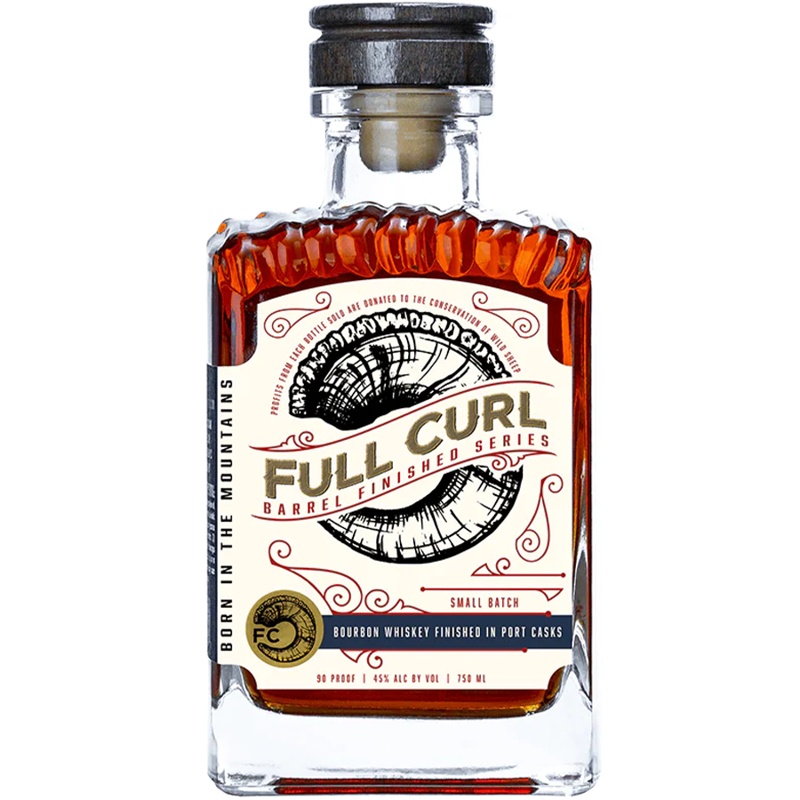 Full Curl Barrel Finished Series Small Batch Bourbon Whiskey in Port Casks 750ml bottle