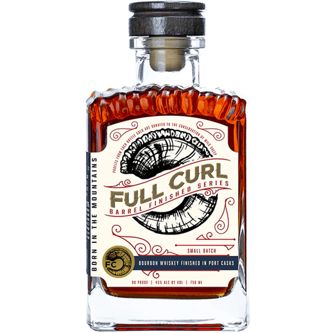 Full Curl Barrel Finished Series Small Batch Bourbon Whiskey in Port Casks 750ml bottle
