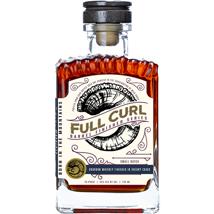 Full Curl Bourbon Whiskey Finished In Sherry Casks 750ml bottle