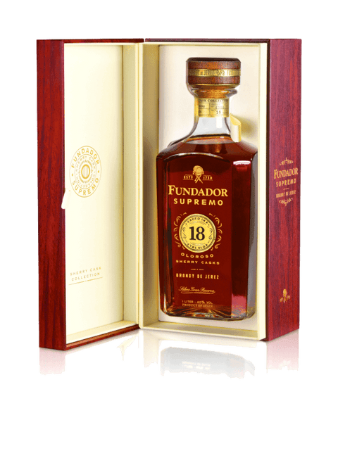 Fundador Supremo Oloroso Sherry Cask Brandy De Jerez Sherry Cask Collection 18 year 1 L