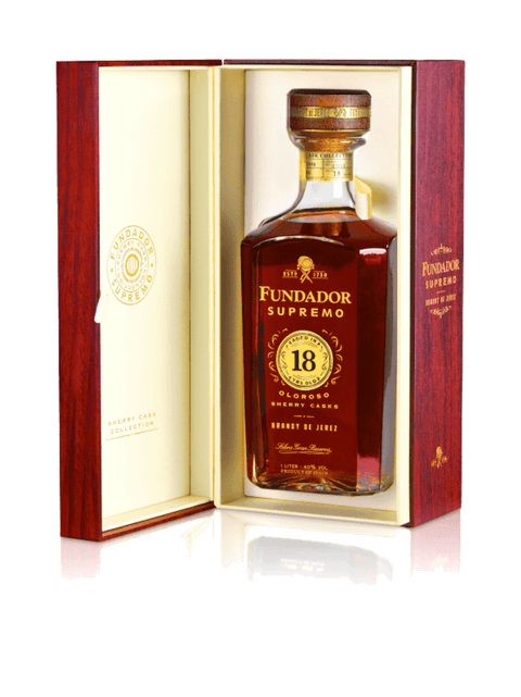 Fundador Supremo Oloroso Sherry Cask Brandy De Jerez Sherry Cask Collection 18 year 1 L