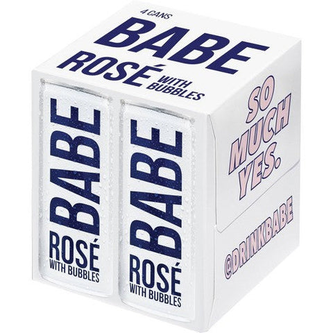 Babe Rose with Bubbles 4 PACK 4 x 187 ml