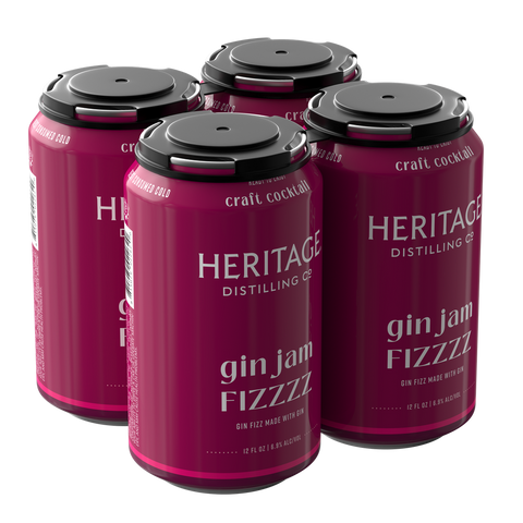 Heritage Distilling Co Gin Jame Fizzzz (4 pack) 12 oz