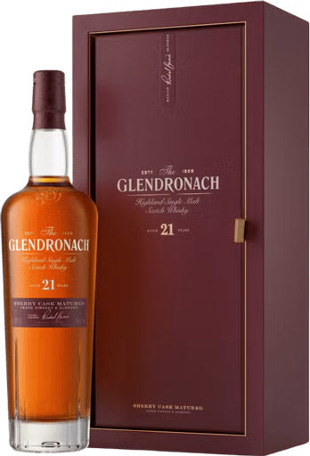 The GlenDronach 21 Year Old Sherry Cask Matured Single Malt Scotch Whisky 700ml bottle