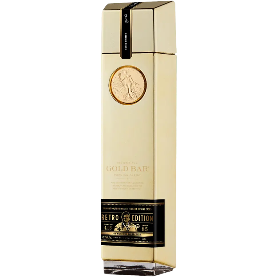 Gold Bar Joe Montana Retro Edition Whiskey 750ml bottle
