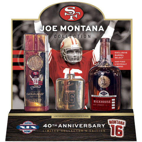 Gold Bar Joe Montana Collection 40th Anniversary  Gift Set 750 ML