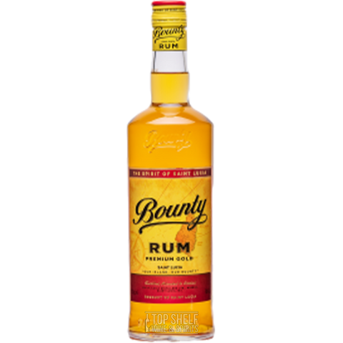 Bounty Gold 750 ml rum bottle