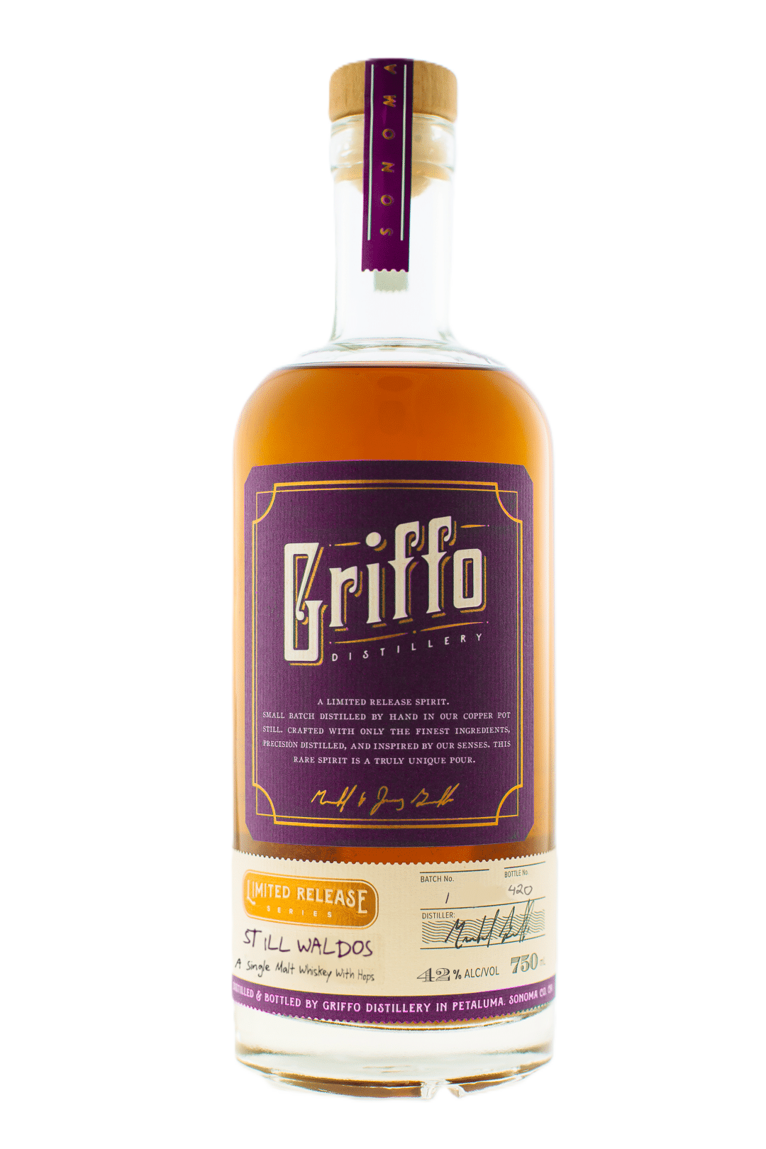 Griffo Distillery Still Waldos 2025 Single Malt Whiskey 750ml bottle