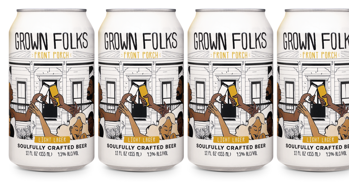 Grown Folks Front Porch Light Beer 6 pack 355 ML