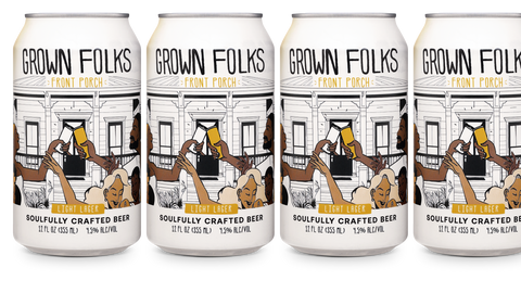 Grown Folks Front Porch Light Beer 6 pack 355 ML