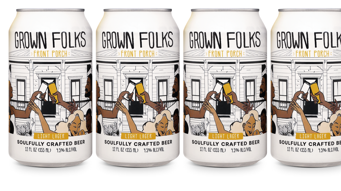 Grown Folks Front Porch Light Beer 6 pack 355 ML – LiquorVerse