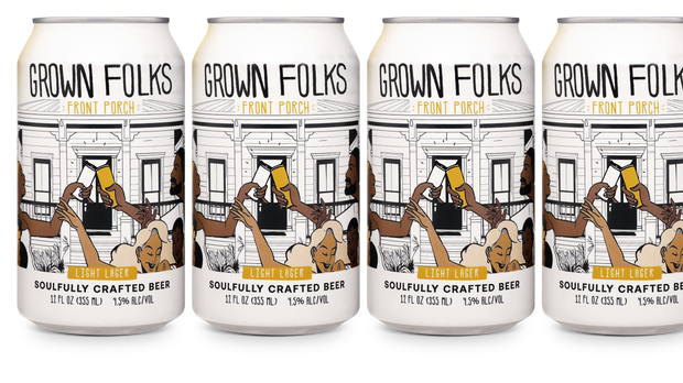 Grown Folks Front Porch Light Beer 6 pack 355 ML