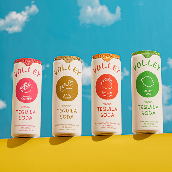 Volley Citrus Tequila Soda 12 Pack 355 ML