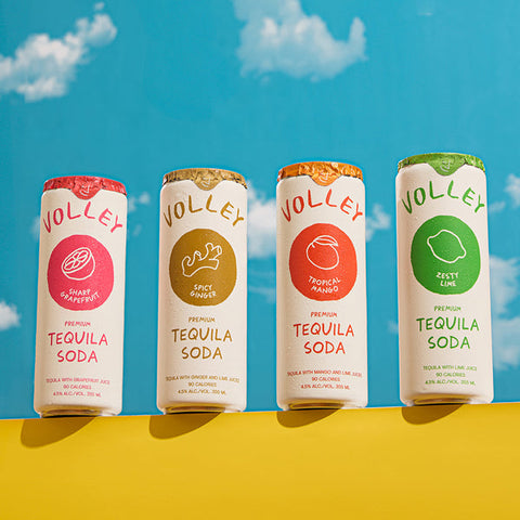 Volley Citrus Tequila Soda 12 Pack 355 ML