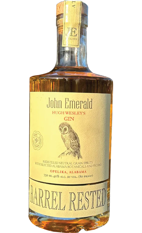 John Emerald Hugh Wesleys Gin Barrel Rested 750 ML