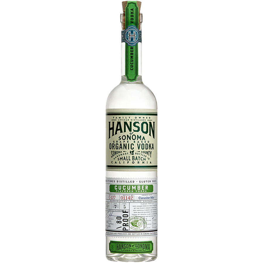 Hanson of Sonoma Organic Cucumber Vodka 750 ml bottle