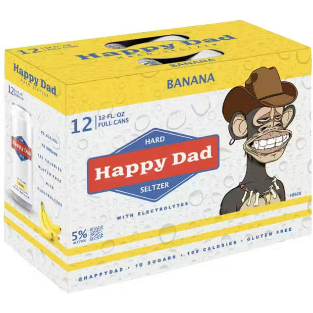 Happy Dad Banana (12 pack) 355ml