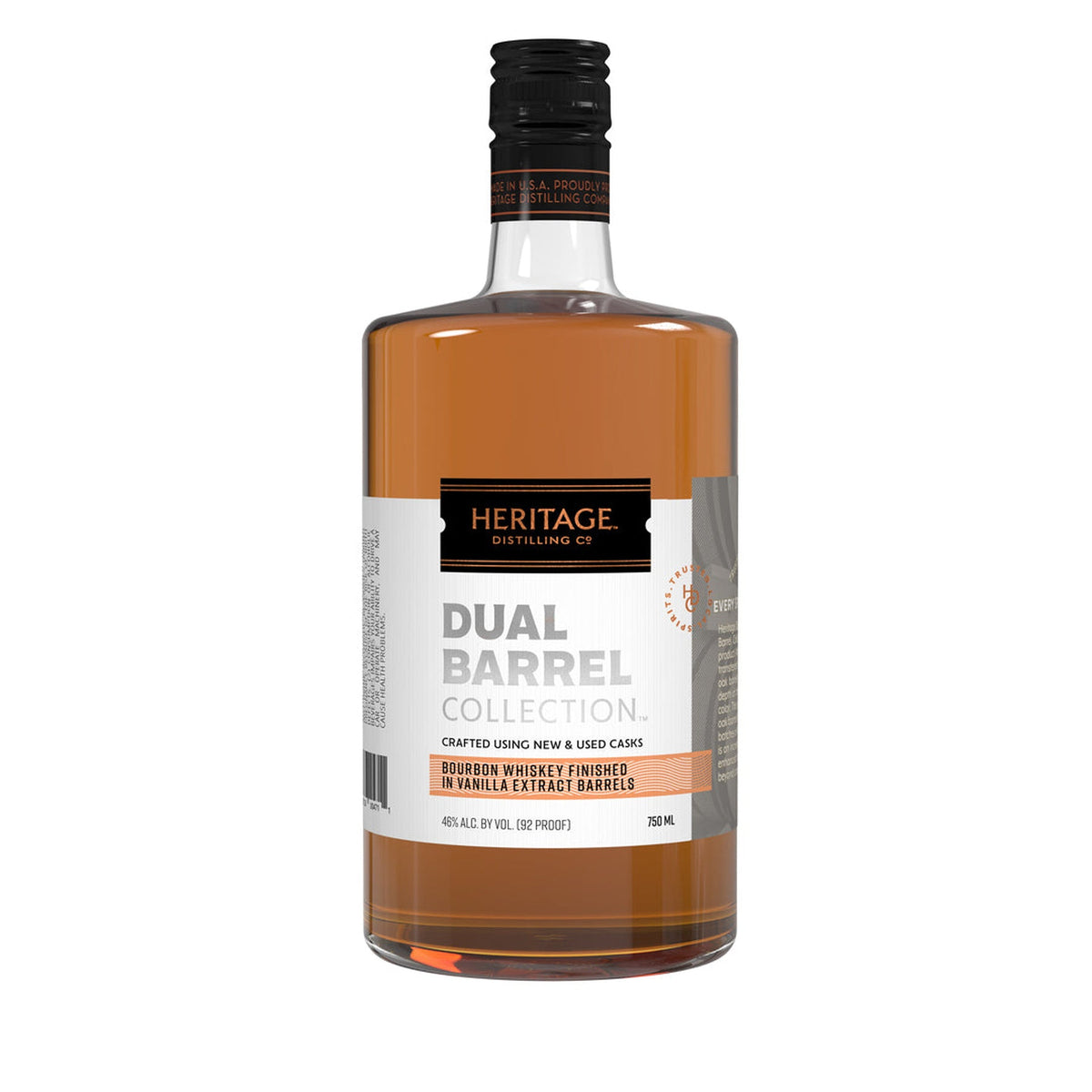 Heritage Distilling Co Dual Barrel Vanilla Bourbon 750ml bottle