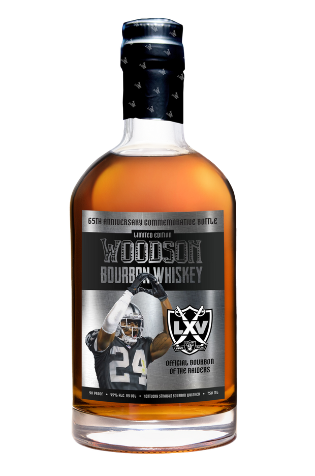 Woodson Whiskey 65th Anniversary Raiders “Blackout” Limited Edition Commemorative Bottle 750ml