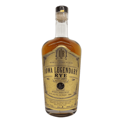 Iowa Legendary Gold Rye Whisky 750ml